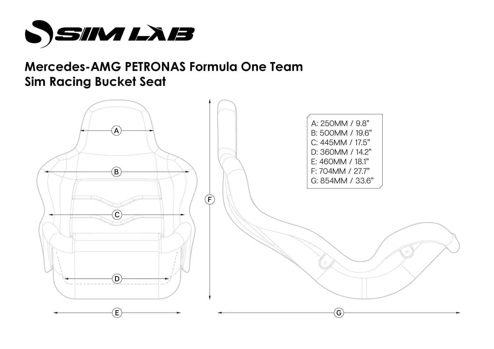 Mercedes-AMG PETRONAS Formula One Team Sim Racing Cockpit