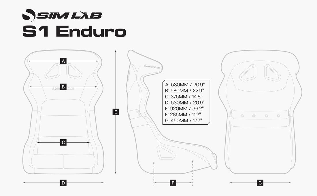 S1 Enduro GT Sæde
